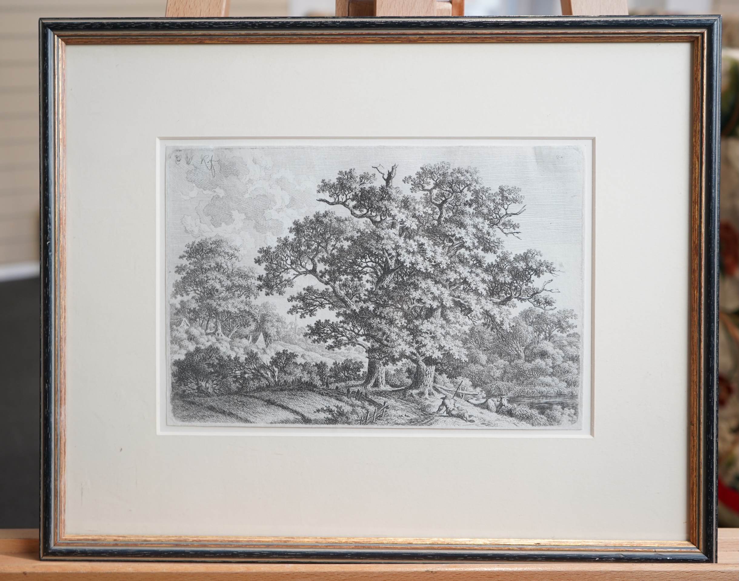 Carl Wilhelm Kolbe the Elder, German 1757-1835, 'Satyr Resting by a Tree' and one other